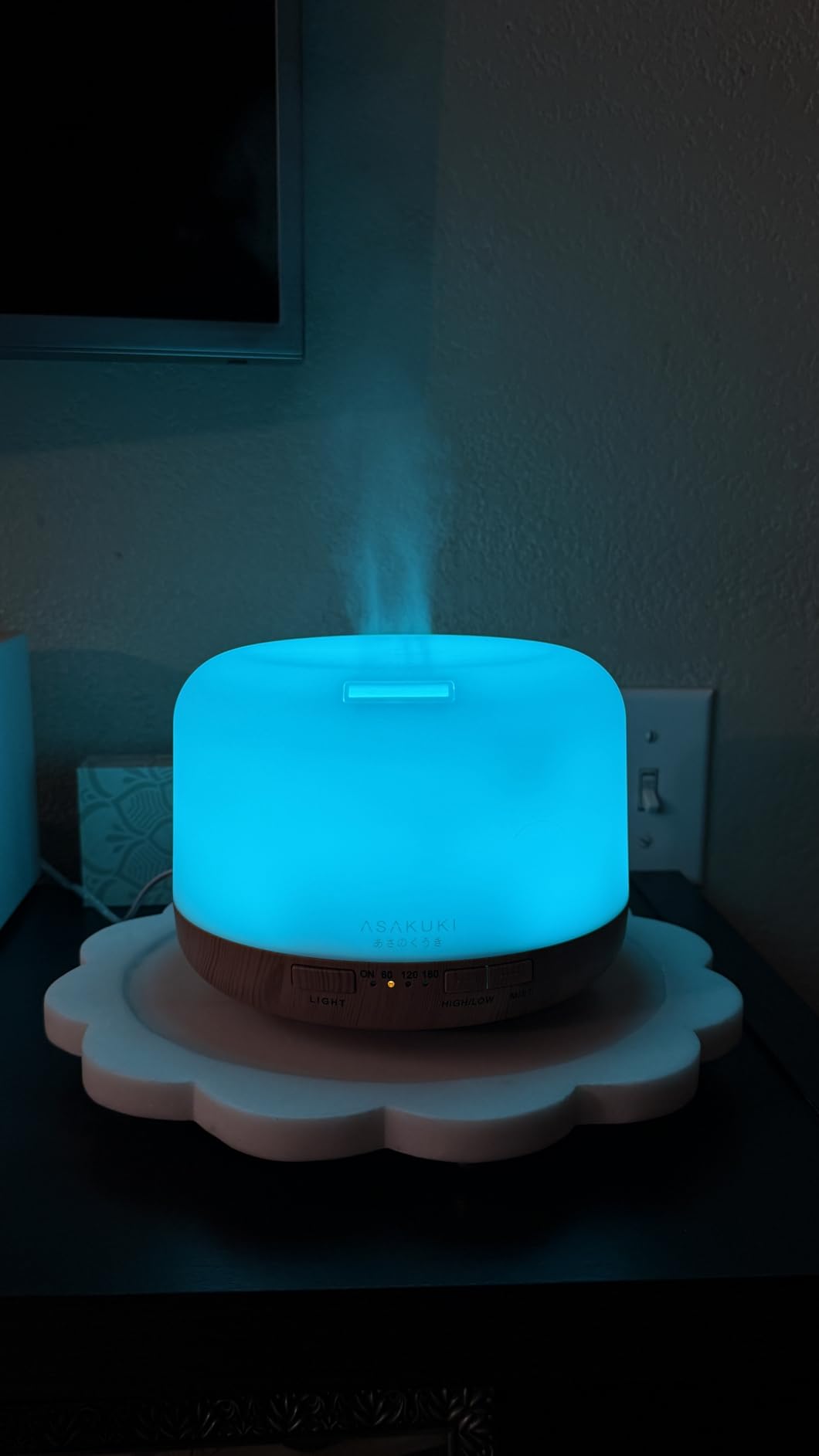 ASAKUKI Essential Oil Diffuser for Home, 500ML Aromatherapy Humidifier customer photo 2