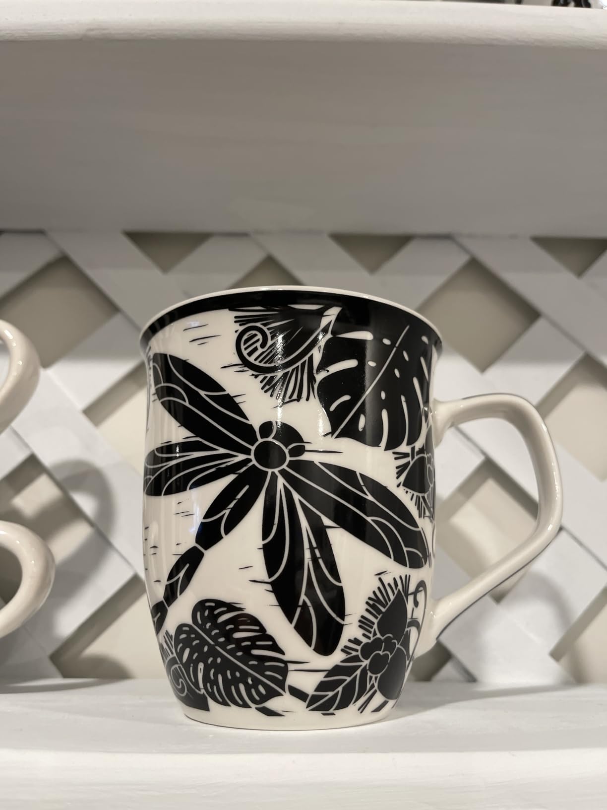 Karma Gifts 14 oz Black and White Boho Mug Horse - Cute Coffee and Tea Mug - Ceramic Coffee Mugs for Women and Men customer photo 1