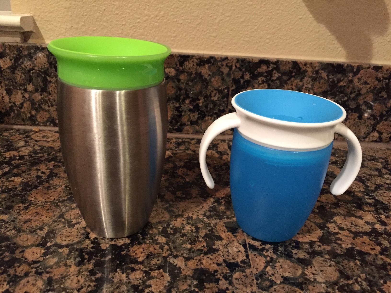 Munchkin Stainless Steel Sippy Cups for Toddlers 1-3, Spill Proof Miracle 360 Cup, Insulated, 10 Ounce, Pink customer photo 2