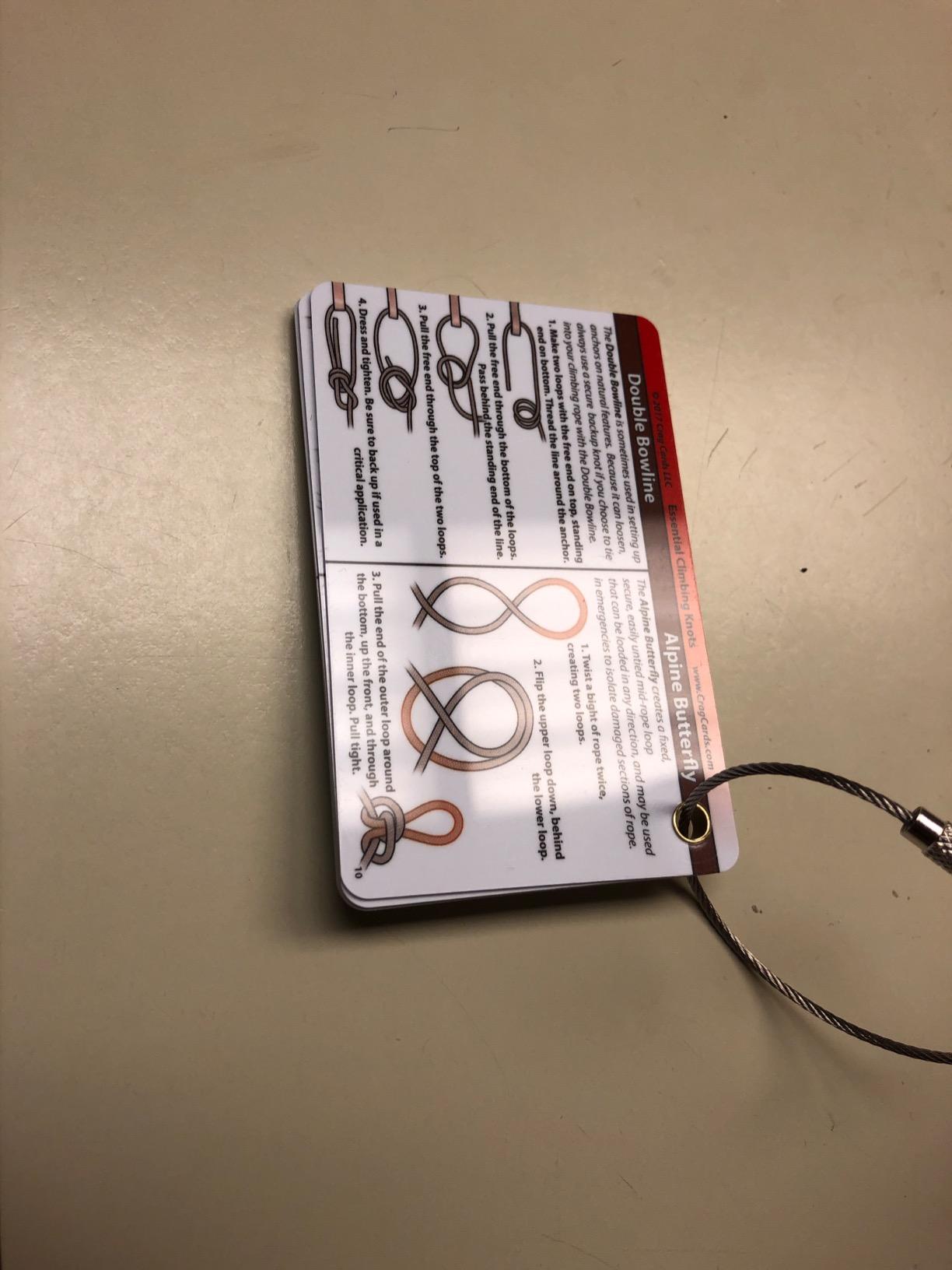 ReferenceReady Rock Climbing Knot Cards: 19 Belay, Rappel, and Rescue Knots customer photo 2