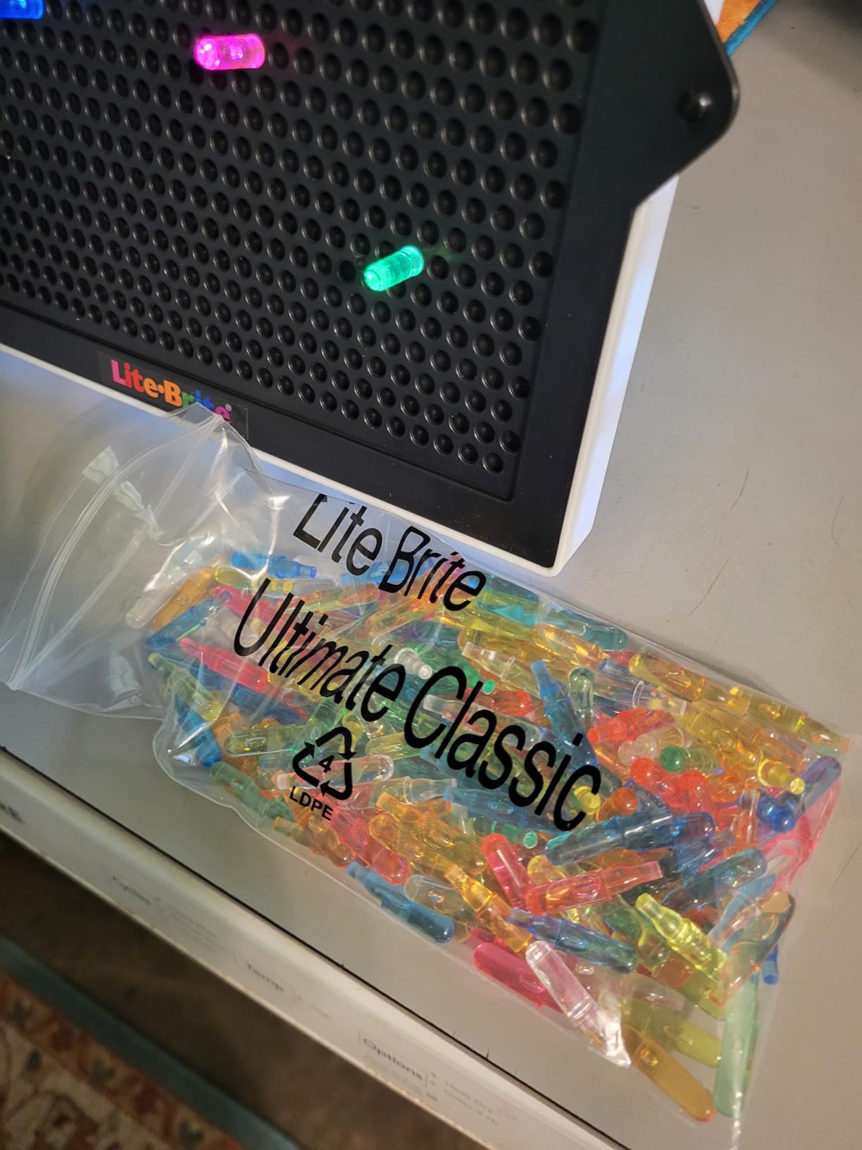 Lite Brite Classic, Favorite Retro Toy - Create Art with Light, STEM, Educational Learning, Holiday, Birthday, Gift, Boys, Kid, Toddler, Girls Age 4+ customer photo 2