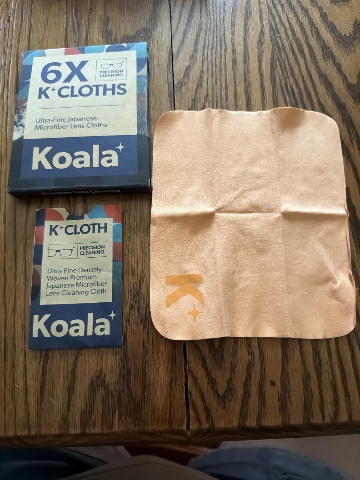 Koala Lens Cleaning Cloth | Japanese Microfiber | Black & Green (Pack of 6) customer photo 1