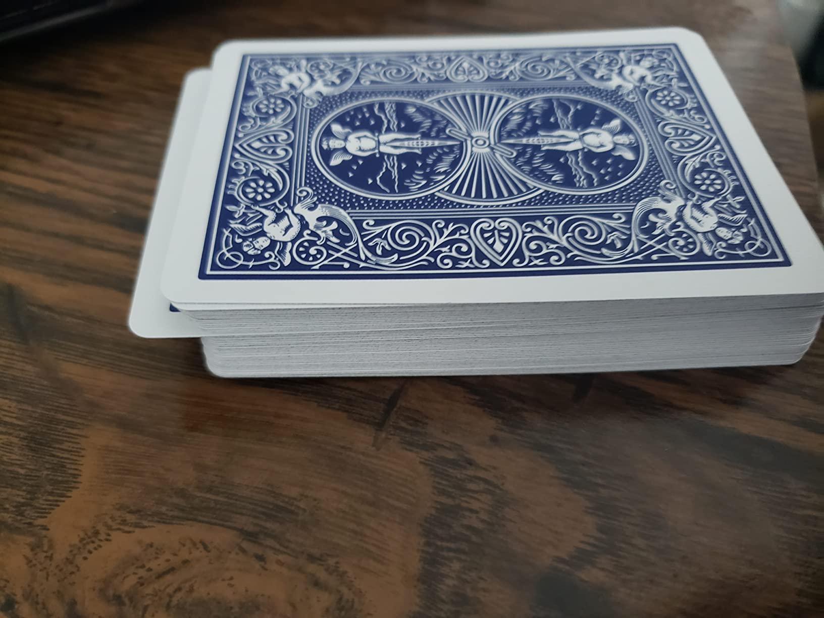 Magic Makers Bicycle Stripper Deck with 10 Bonus Tricks (Blue) - Tapered Magic Trick Deck customer photo 2
