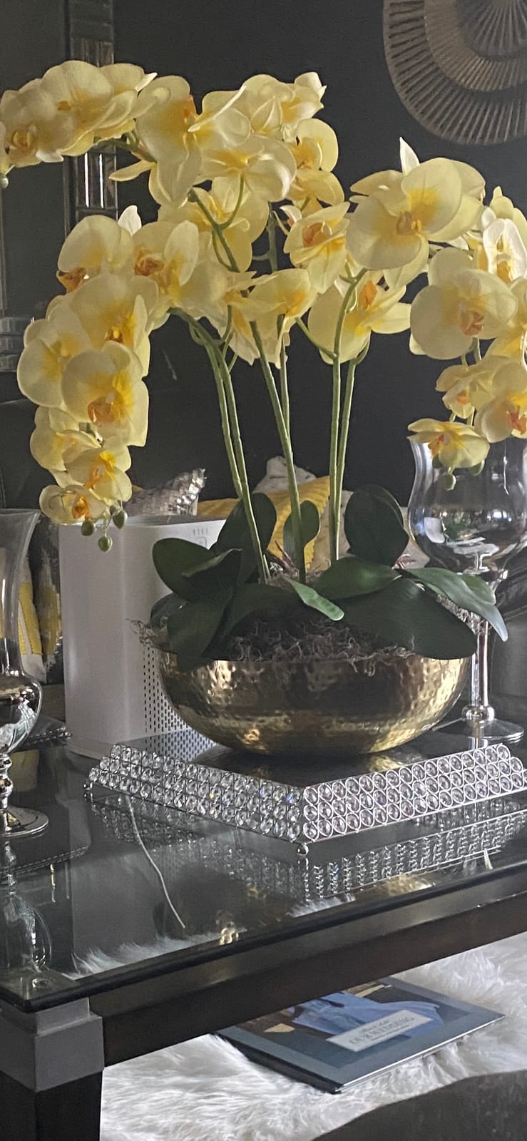 Creative Co-Op Round Hammered Metal Serving and Mixing Bowl, Gold Finish customer photo 2