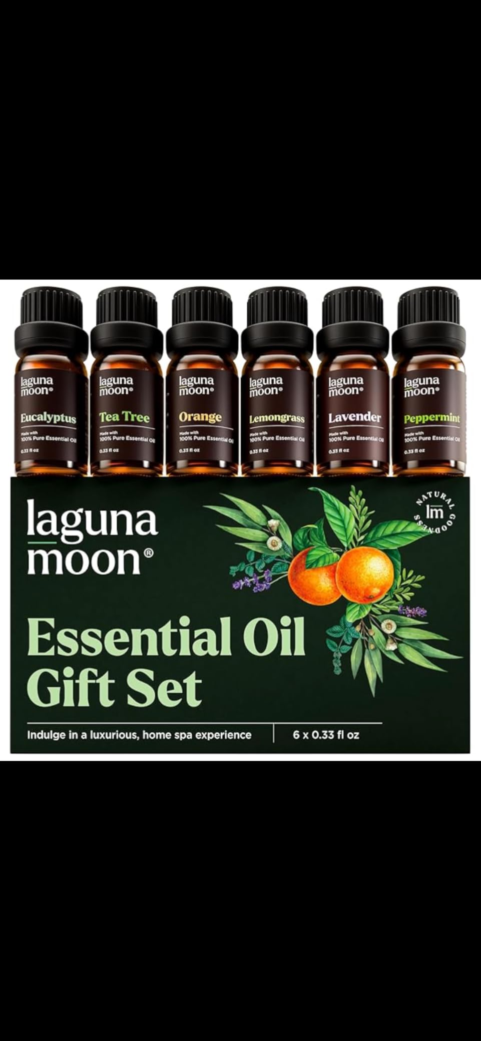 Lagunamoon Essential Oils Aromatherapy Set - 6 Oils for Diffusers, Home Care, Candle Making Scents, Fragrance, Humidifiers, Gifts - Peppermint, Tea Tree, Lavender, Eucalyptus, Orange (10mL) customer photo 2