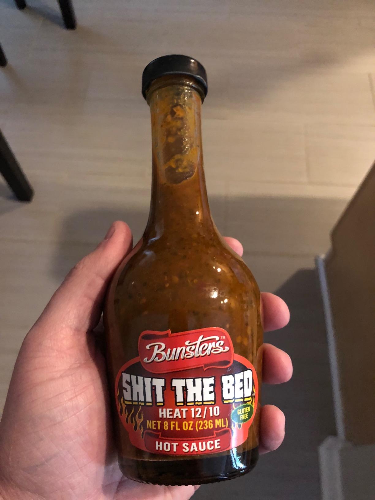 Bunsters Shit The Bed 12/10 Heat Hot Sauce - Chili Pepper with Aussie Fruit and Veg Plant Based, GMO, Gluten Free. The Perfect Hot Sauce Gift. customer photo 2