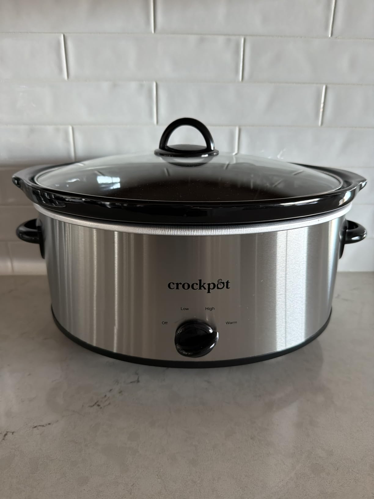 Crock-Pot 8-Quart Manual Slow Cooker, XL Family Size Serves 10+ People, Removable Stoneware with Warming Setting, Dishwasher Safe for Easy Cleanup, Red customer photo 2
