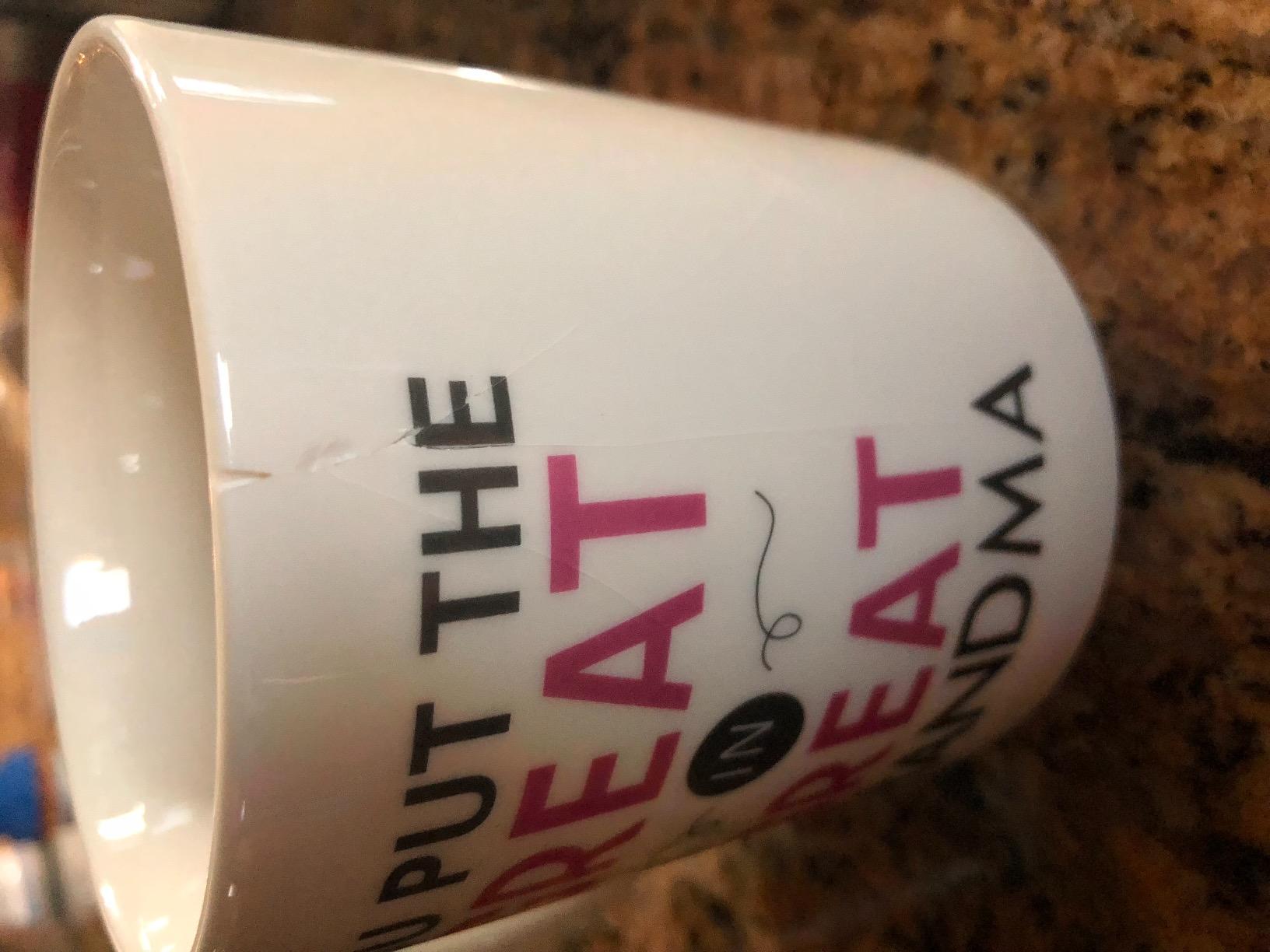 MAUAG Mothers Day Gifts Grandma Coffee Mug, You Put the Great in Great Grandma Best Birthday Presents for Your Grandmother Cup White, 11 Oz customer photo 2