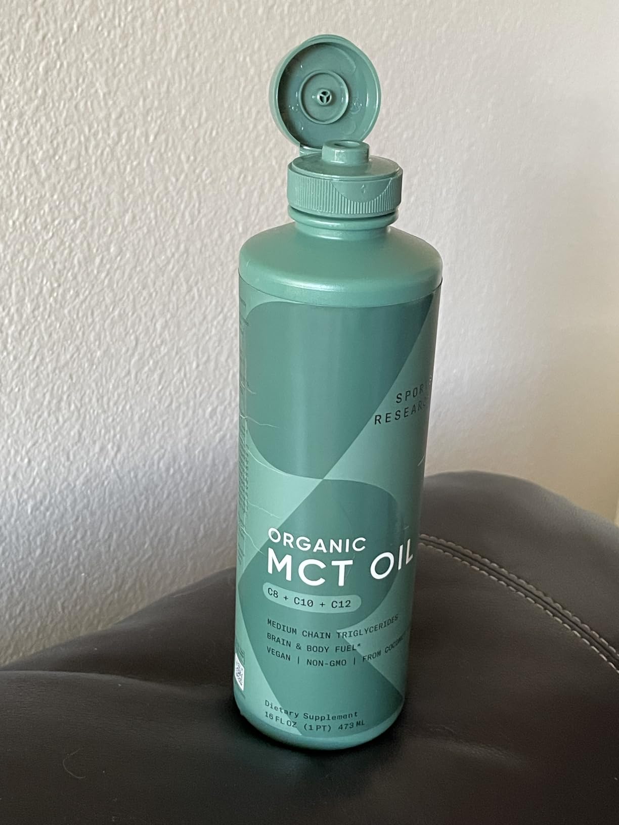 Sports Research® Organic Coconut MCT Oil 16oz, Unflavored customer photo 2