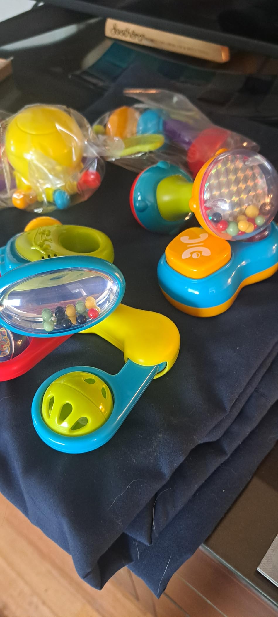 iPlay, iLearn 10PCS Baby Rattle Toys 3-6-12 Months, Infant Sensory Teething customer photo 1