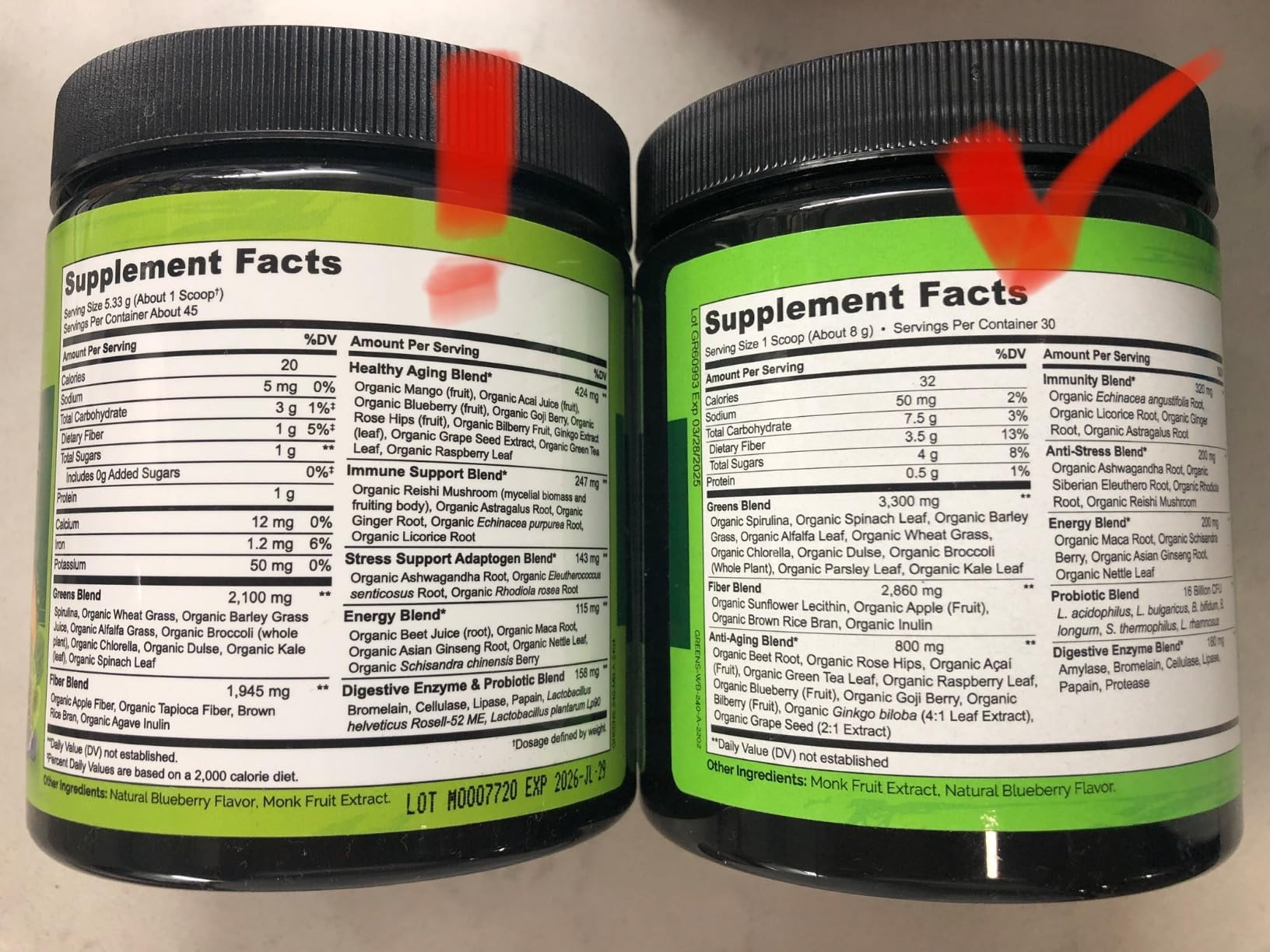 NATURELO Raw Greens Superfood Powder 240 Grams, Mixed Berry customer photo 2