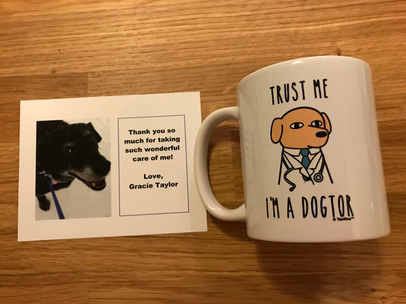 ThisWear Trust Me I'm a Dogtor Male 11oz Coffee Mug - 1 Pack customer photo 2