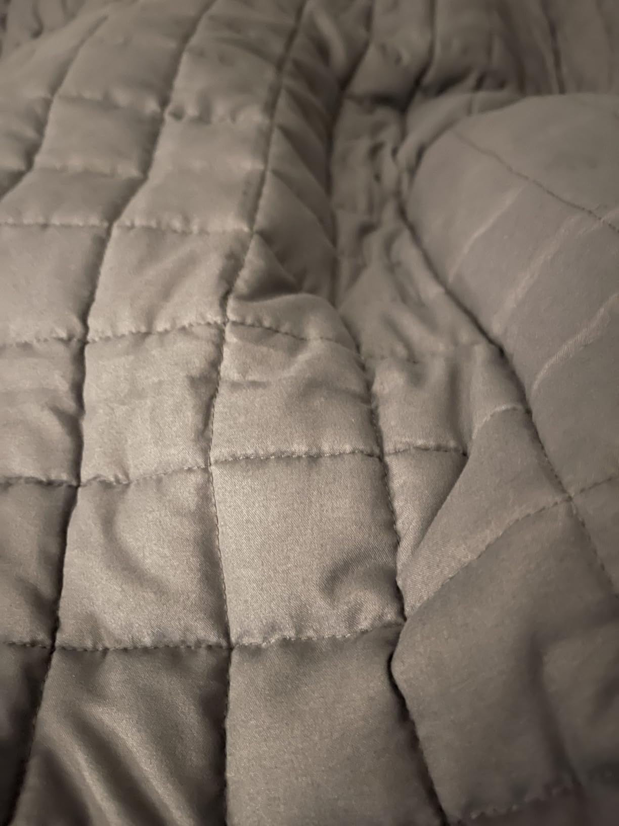 YnM 15lbs Weighted Blanket for Adults, 48x72 Inches, Dark Grey customer photo 2