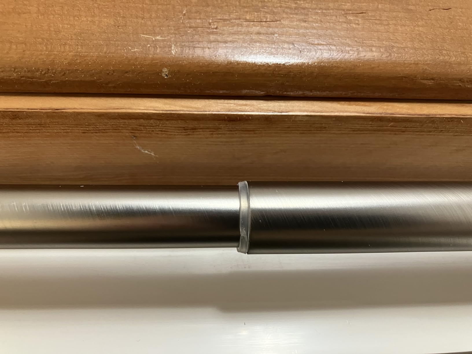 Amazon Basics No Drill Spring Tension Curtain Rod, Adjustable 24-36