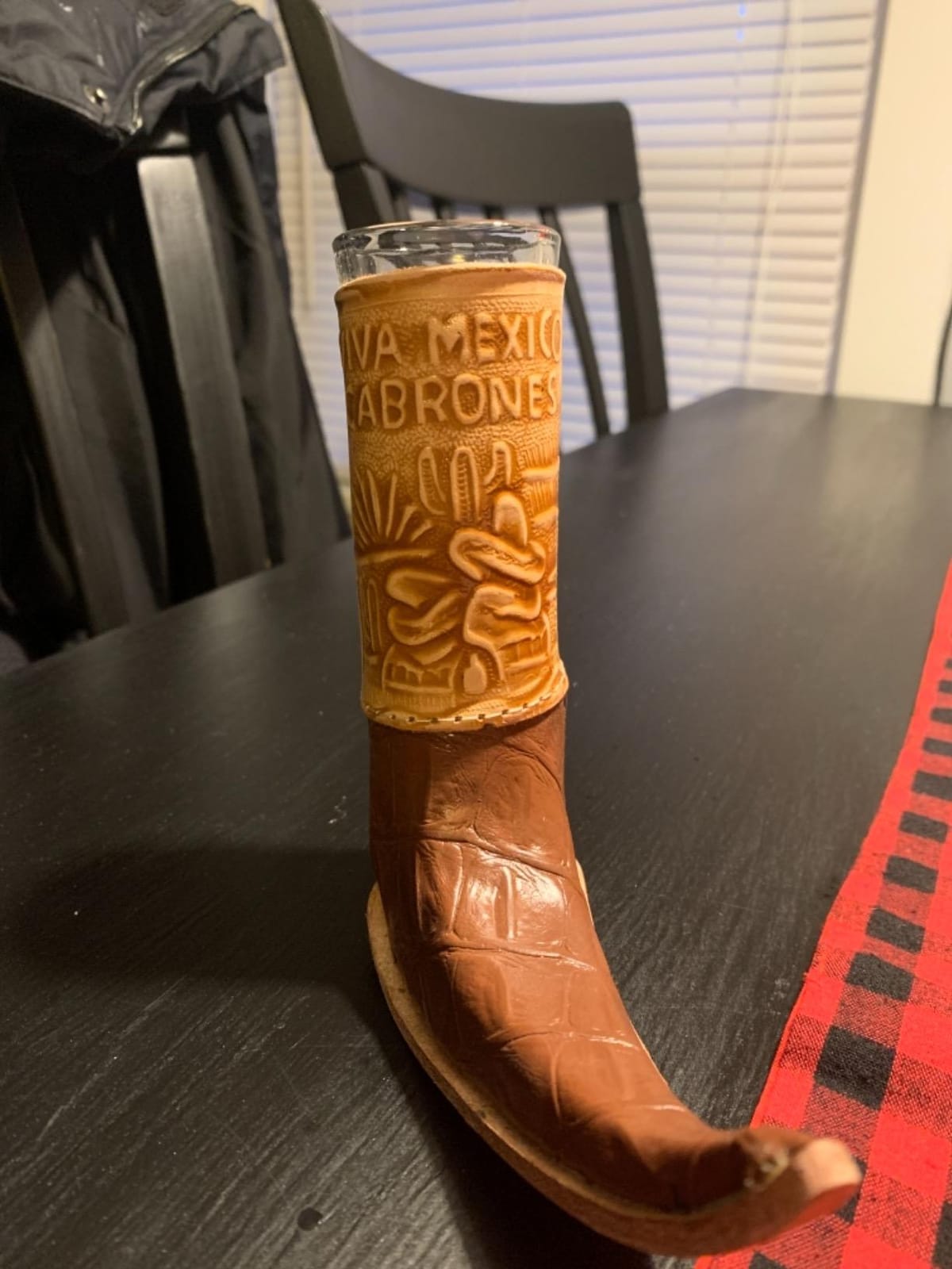 Mexican Leather Mini Boot Drink Shot - Original Artisan Bota Tribalera para Tequila - 1 Tequila Shot (Assorted Colors) customer photo 2