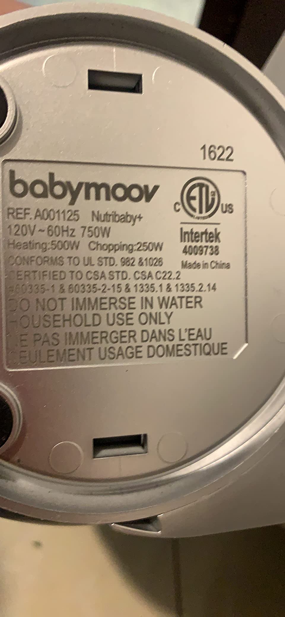 Babymoov Duo Meal Station, Baby Food Maker, Puree Maker & Processor, 6-in-1, Industrial Grey customer photo 1