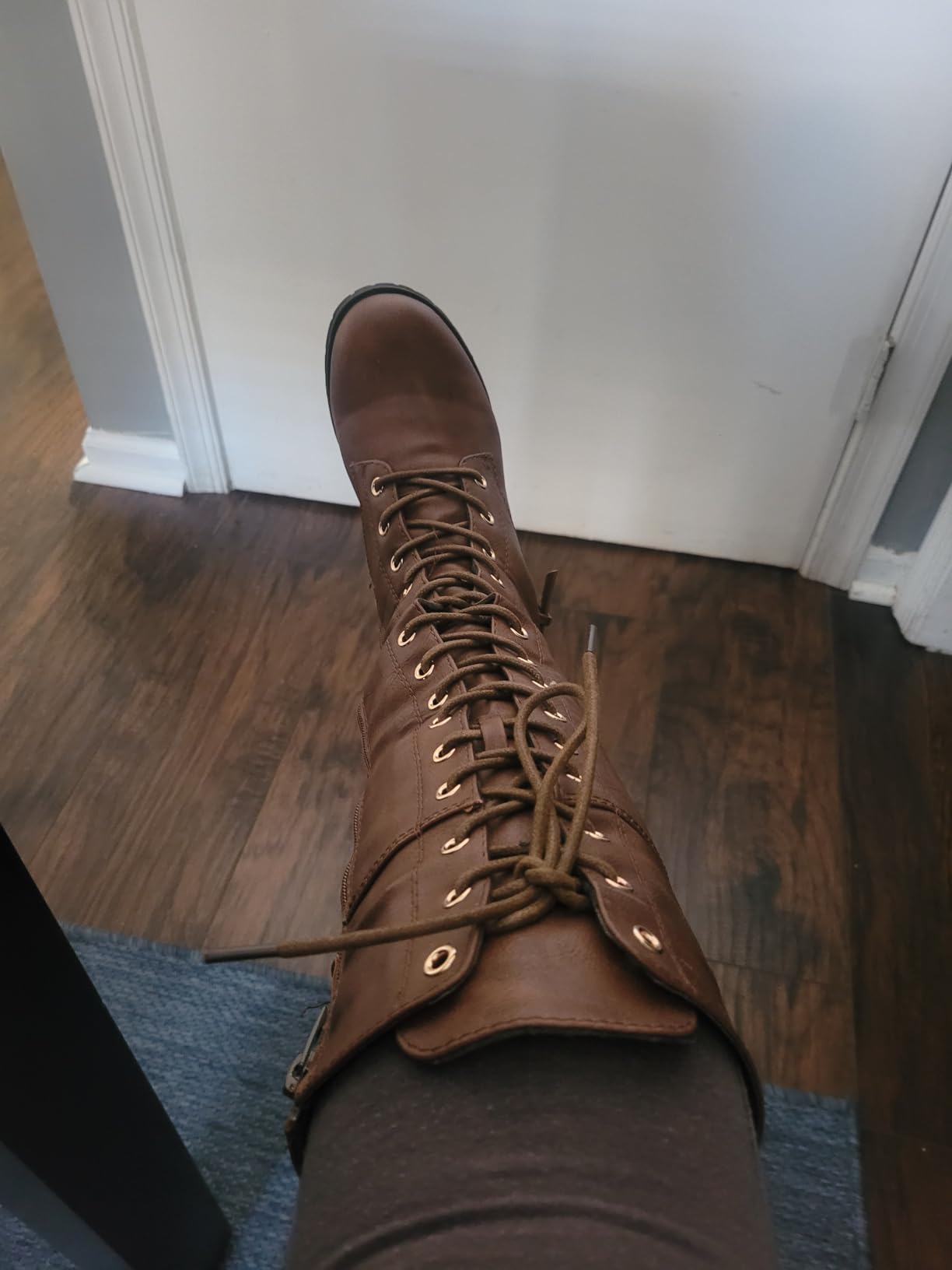 Mango 27 Womens Knee High Buckle Riding Boots customer photo 2