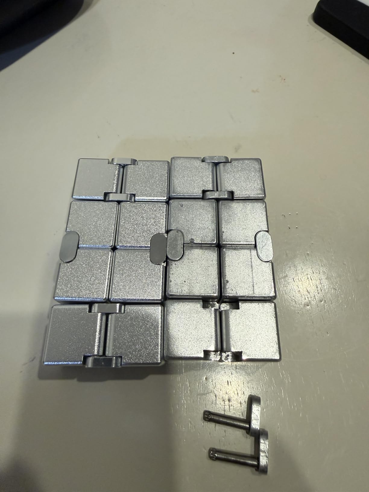 JOEYANK Fidget Cube Metal Infinity Cube for Stress and Anxiety Relief/ADHD customer photo 2