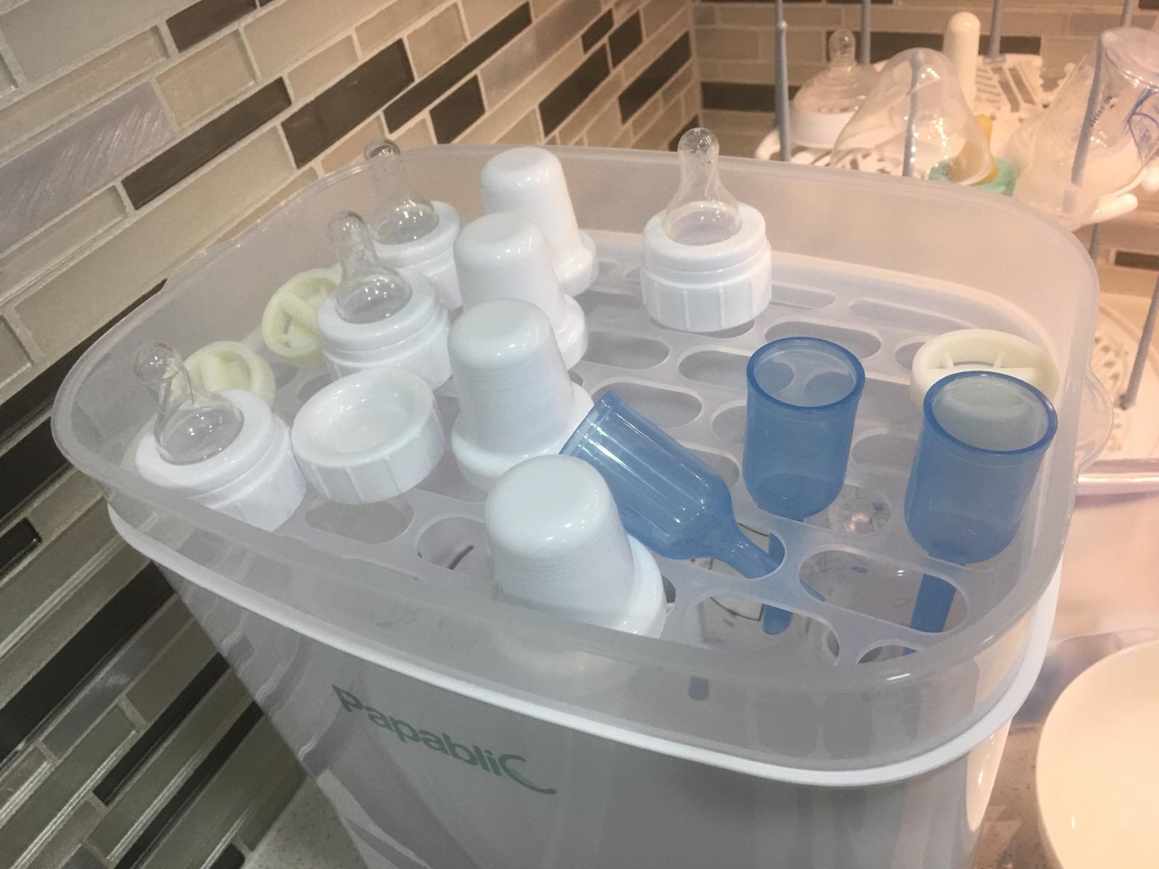 Papablic Baby Bottle Sterilizer and Dryer Pro, 10 Bottles Large Capacity customer photo 1