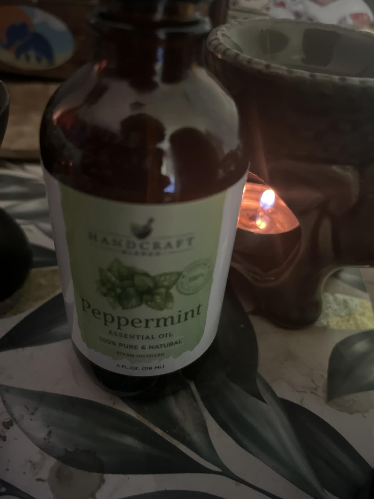 Handcraft Blends Peppermint Essential Oil – Huge 4 Fl Oz – 100% Pure and Natural – Premium Grade Essential Oil for Diffuser and Aromatherapy, Skin, Massage, Candle and Soap Making Fragrance customer photo 1