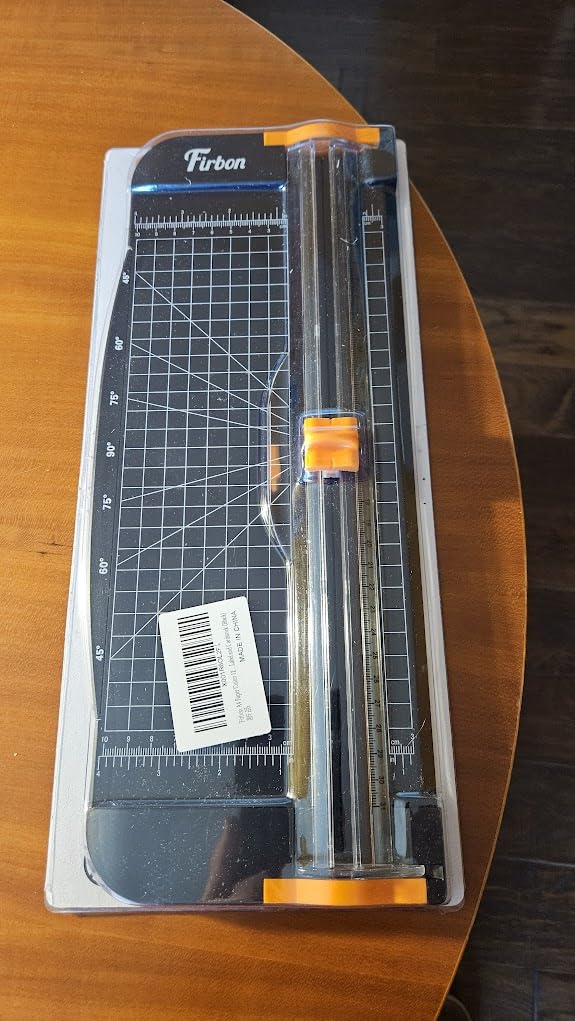 Firbon A4 Paper Cutter, 12 Inch Paper Trimmer with Extened Ruler, Black customer photo 2