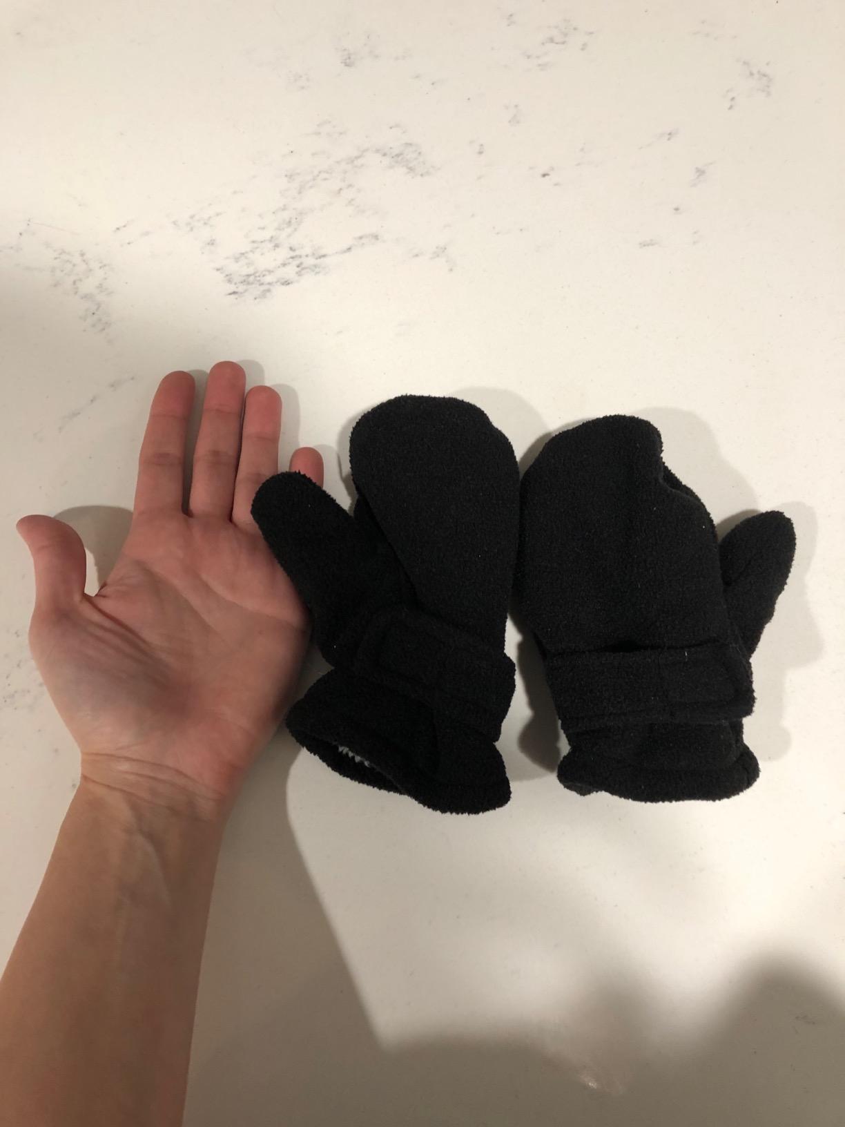 N'Ice Caps Baby Toddler Mittens Kids 2 Pair Pack Fleece Warm Sherpa Lined customer photo 1
