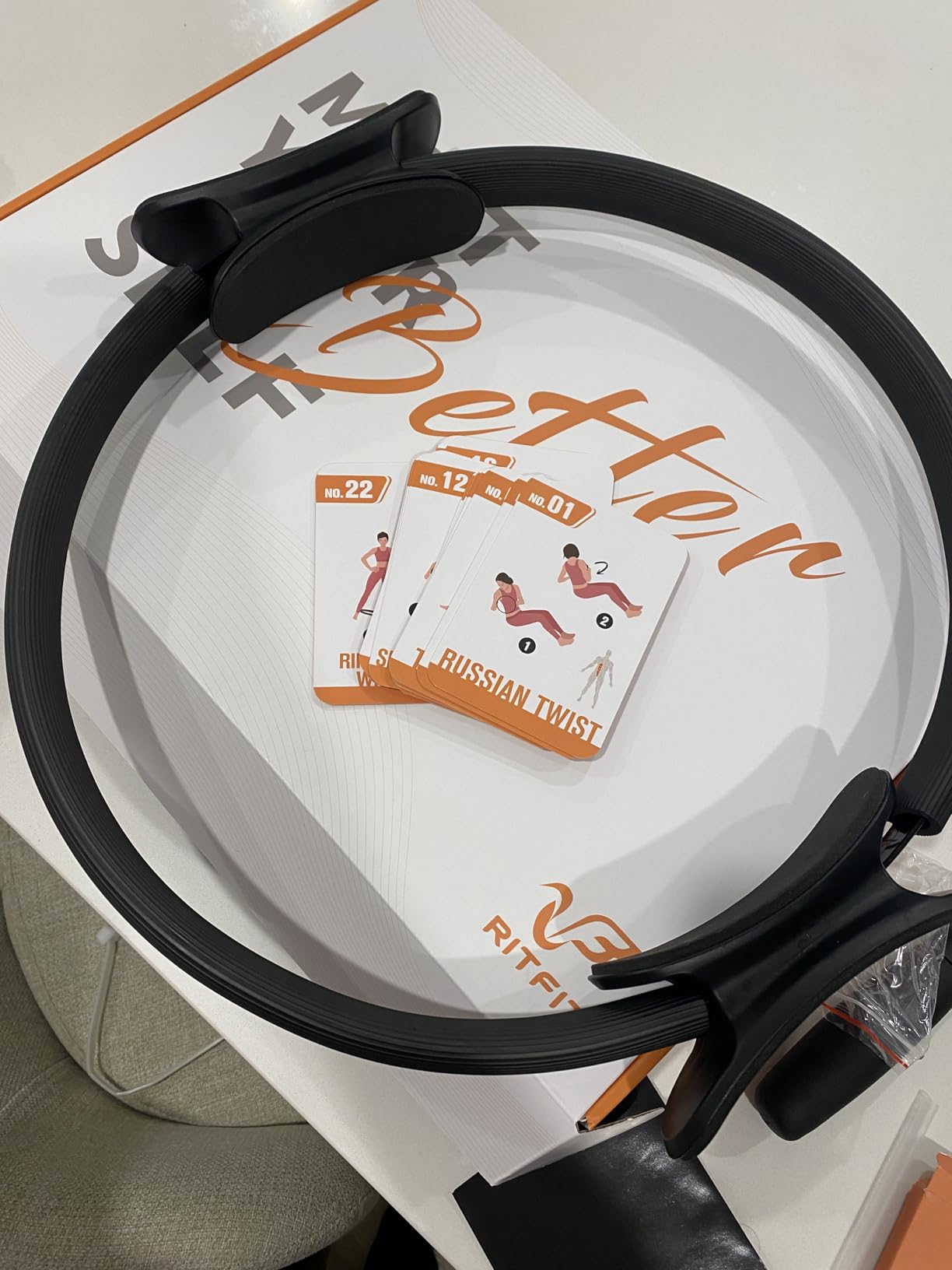 RitFit Pilates Ring 14 Inch Magic Fitness Circle for Inner Thigh Toning customer photo 1