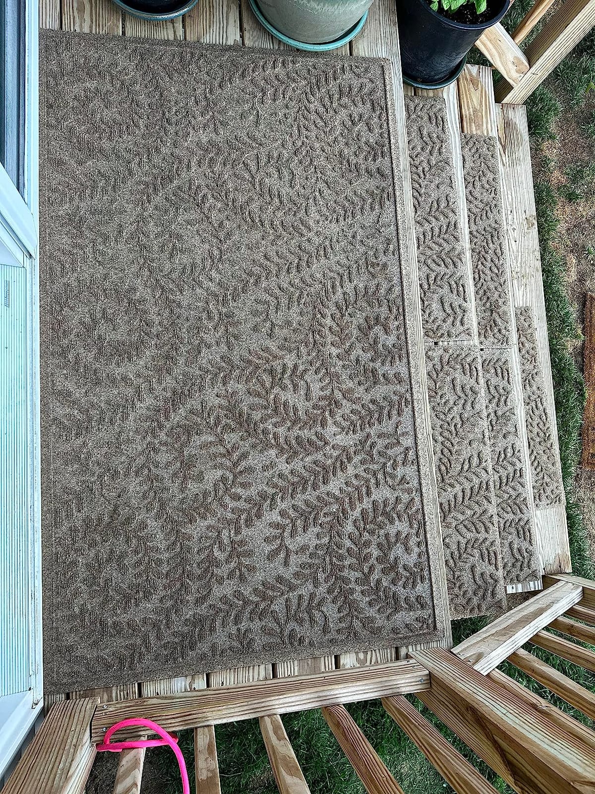 WaterHog Boxwood Front Door Mat Indoor Outdoor Entrance, All-Weather Mats customer photo 2