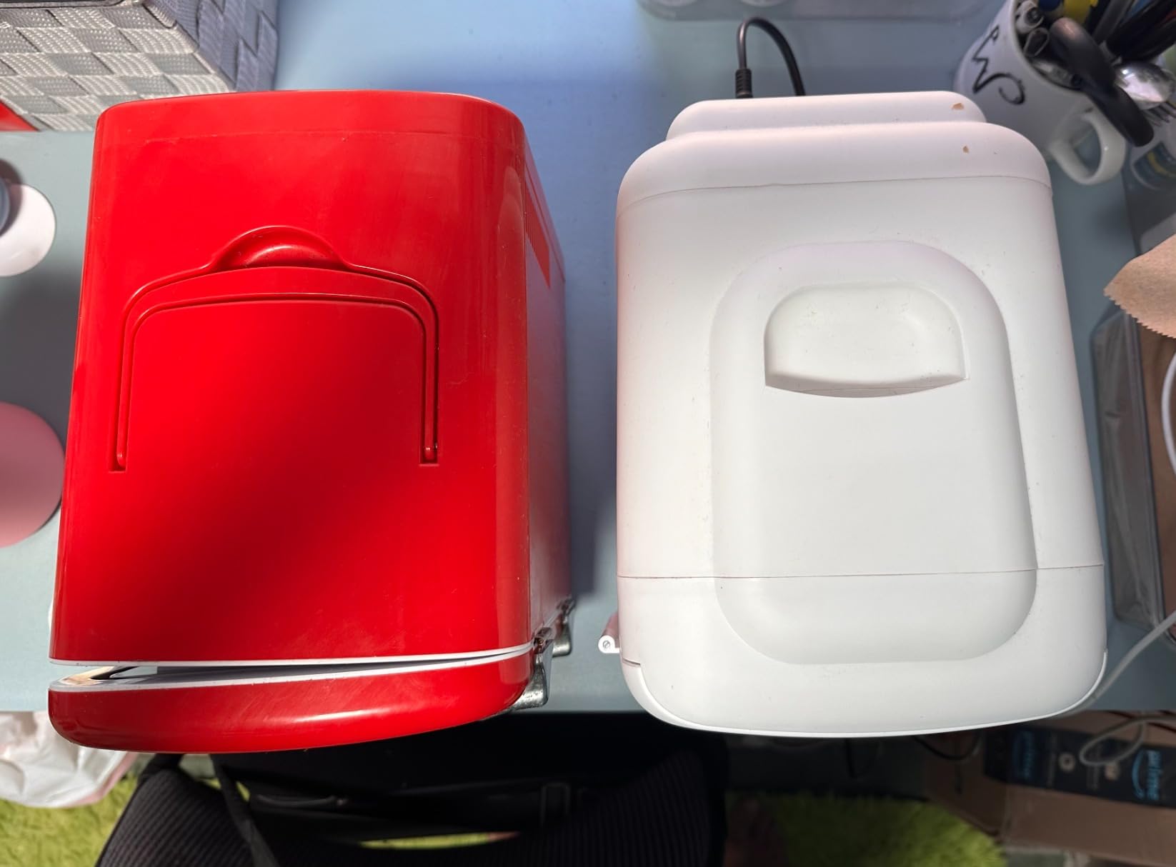 Cooluli Mini Fridge for Bedroom - Car, Office Desk & Dorm Room - Portable 4L/6 Can Electric Plug In Cooler & Warmer for Food, Drinks, Skincare Beauty & Makeup - 12v AC/DC & Exclusive USB Option, Black customer photo 1