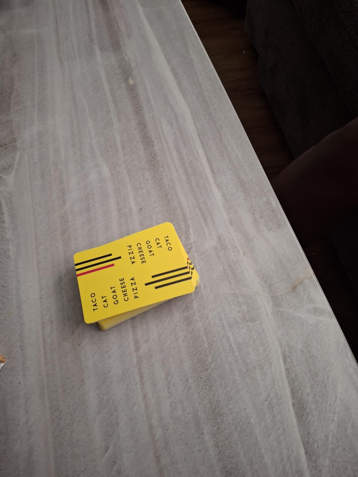 Taco Cat Goat Cheese Pizza Card Game by Taco Cat Games, Age 7+, 2-8 Players | 10 min rounds, Slap pile when word matches card, Action cards add twists, Builds reflexes, Fun for all ages customer photo 1