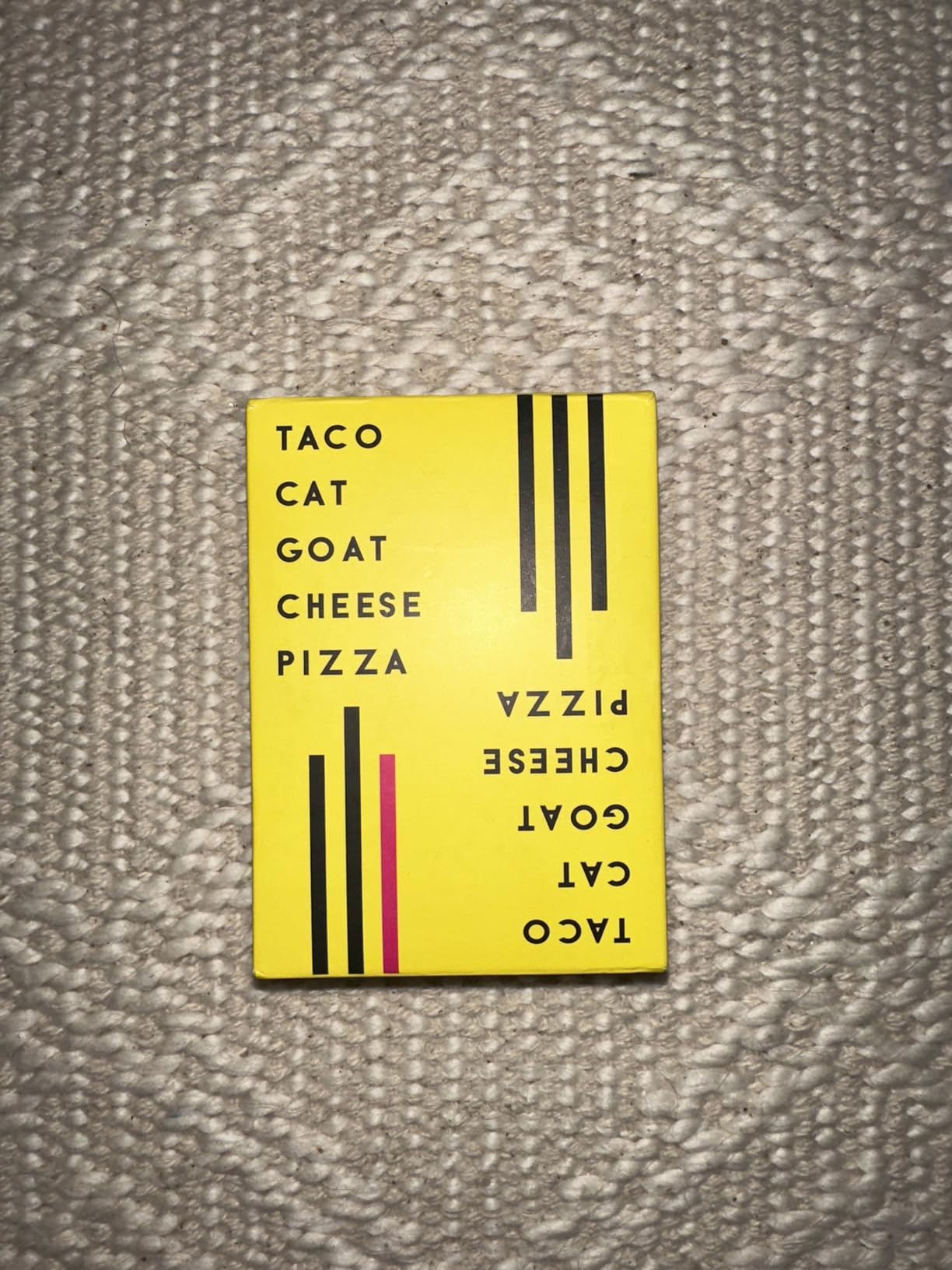 Taco Cat Goat Cheese Pizza Card Game by Taco Cat Games, Age 7+, 2-8 Players | 10 min rounds, Slap pile when word matches card, Action cards add twists, Builds reflexes, Fun for all ages customer photo 2