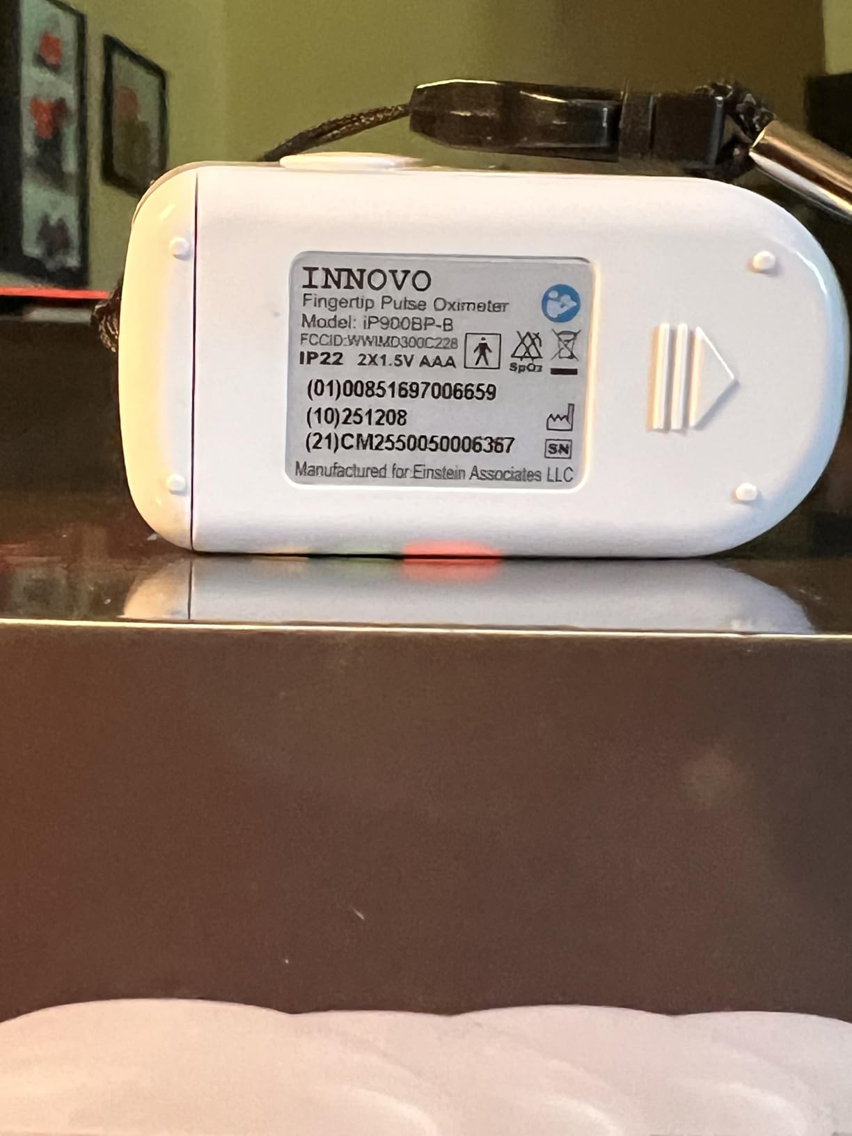 Innovo iP900BP-B Fingertip Pulse Oximeter, Blood Oxygen Monitor with Free App, Plethysmograph, and Perfusion Index (with Bluetooth) customer photo 2
