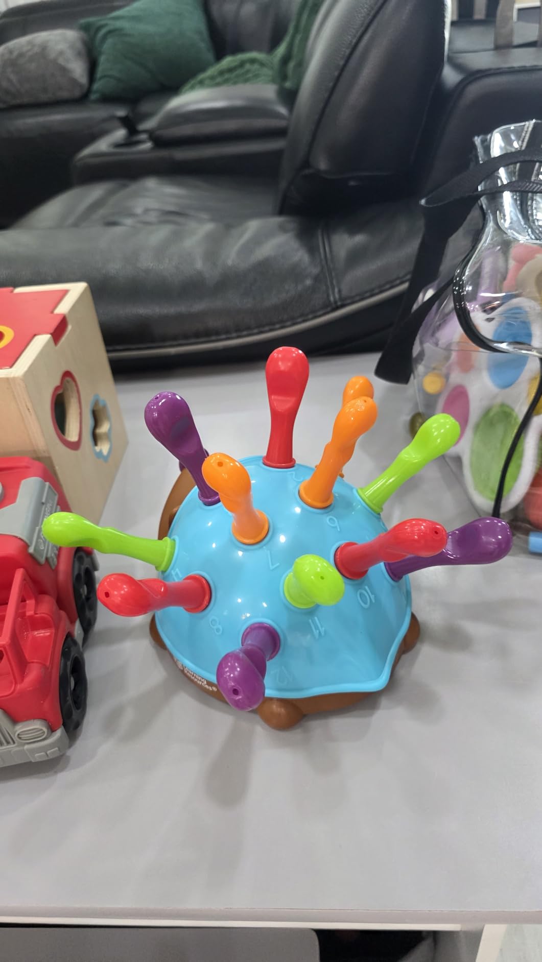 Learning Resources Spike The Fine Motor Hedgehog - Toddler Montessori Toys, Stacking Shape, Gifts for Boys and Girls, Sorting and Matching Skill Activities, Educational Games, Kindergarten customer photo 1