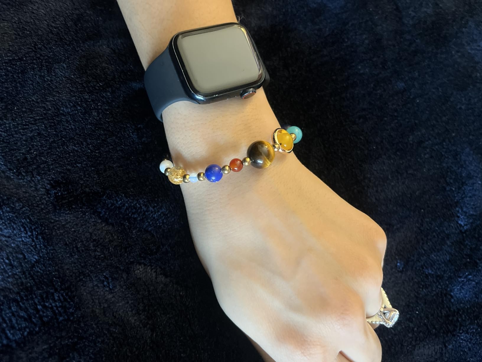 Fesciory Solar System Bracelet for Women, Universe Galaxy Beaded Jewelry customer photo 2
