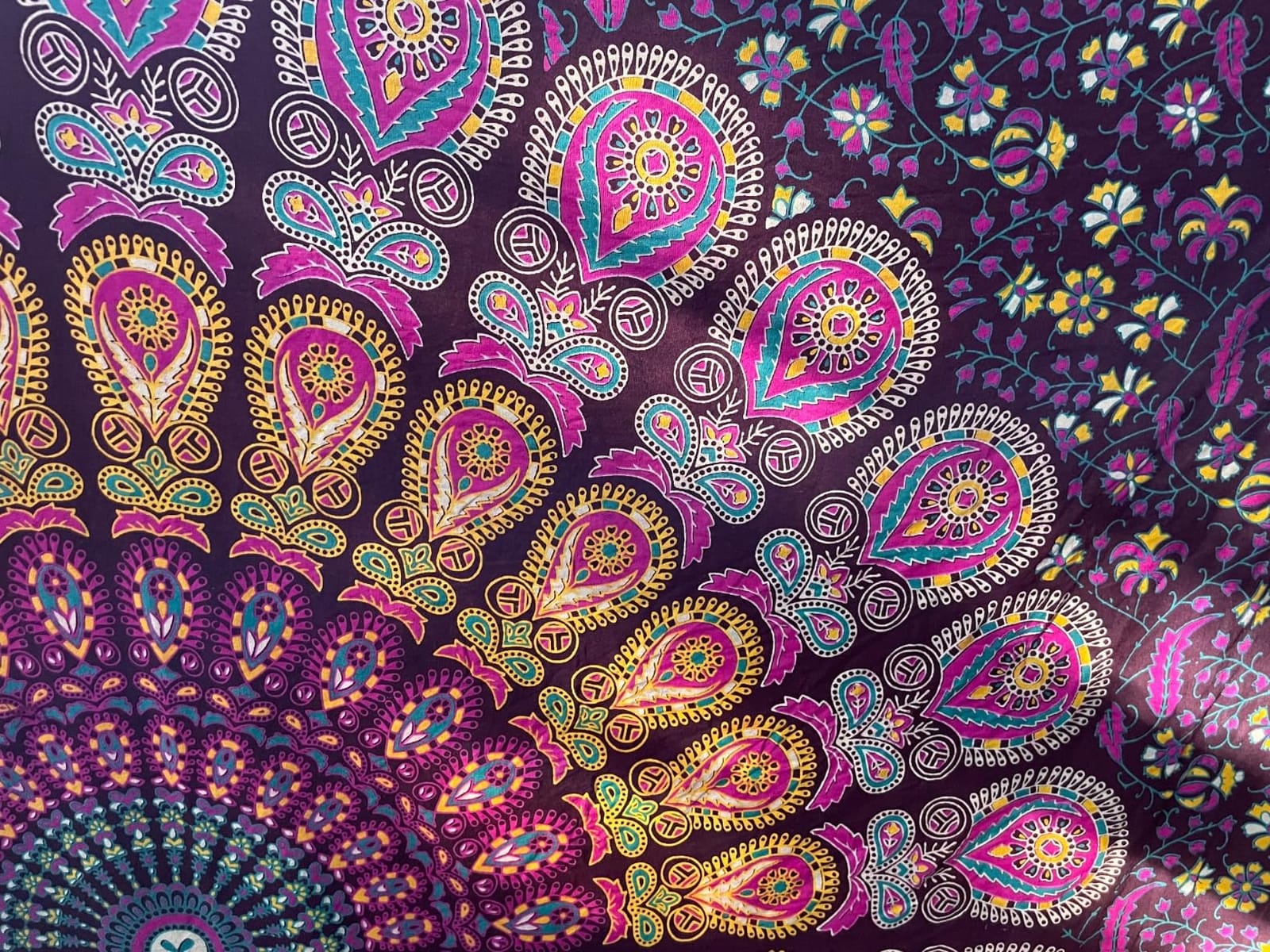 Bless International-Organic-Cotton-Golden-Red-Handmade-Mandala-Tapestry customer photo 2