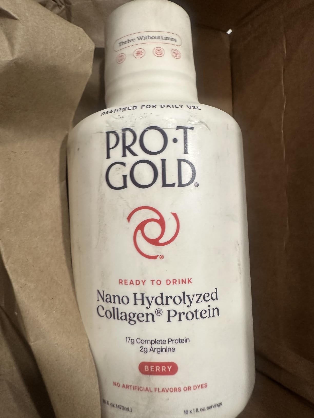 ProT Gold Liquid Collagen Protein Shot, Berry, 17g Protein, 24 pk customer photo 2