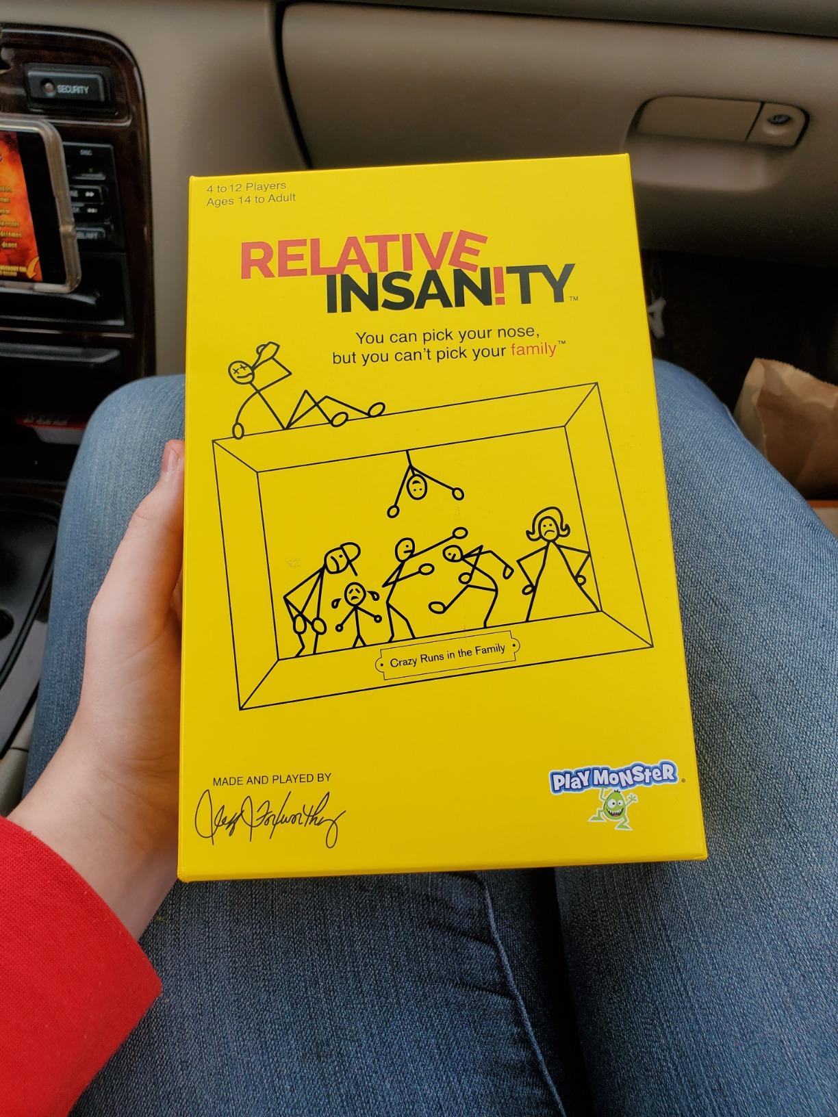 Relative Insanity, Card Games - Adult Card Games - Laugh Till You Drop Card Games for Adults, Travel Games, Fun, Designed by Comedian Jeff Foxworthy, Multi-Player, Ages 14+ customer photo 2