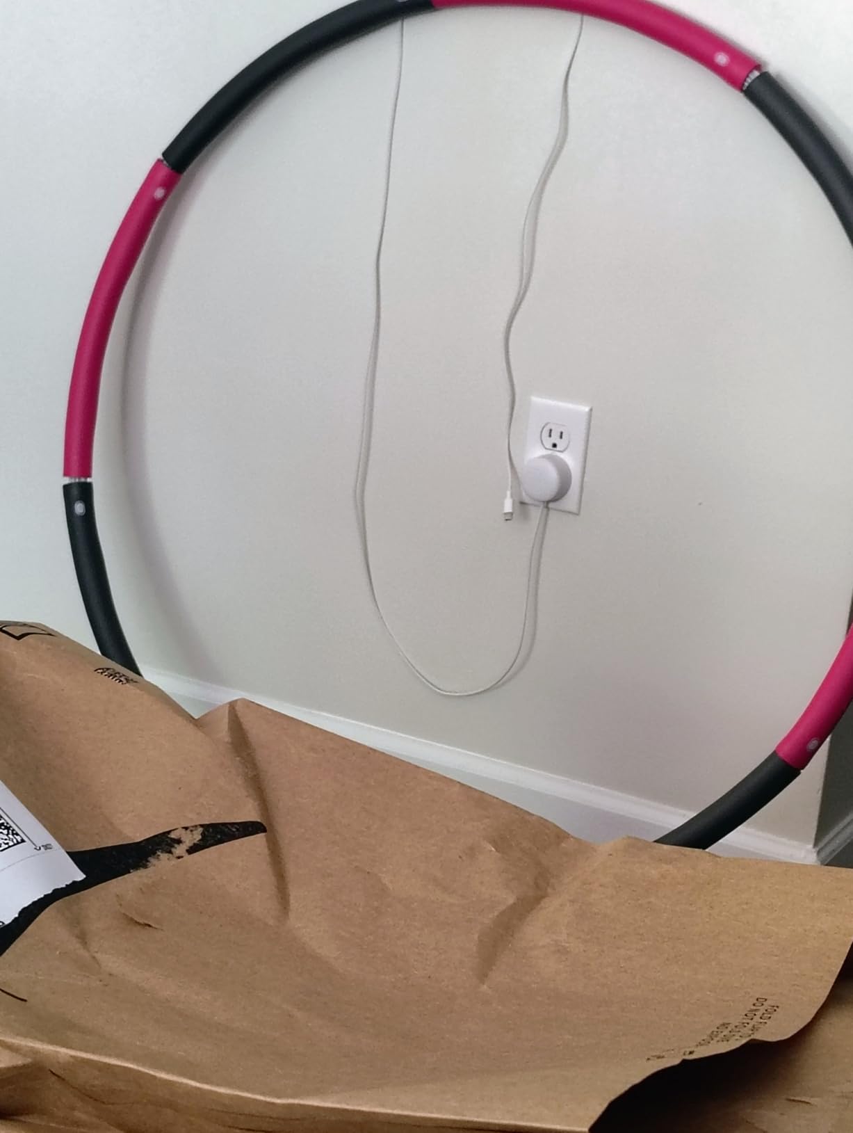 NEOWEEK 2lb Exercise Hoops for Adults, Adjustable Hoola Weighted Hoop, Detachable Section Soft Fitness Hoop for Weight Loss, Fat Burning, Home Gym Core Workout customer photo 2