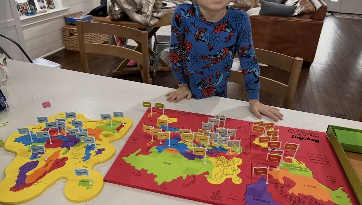 Imagimake Mapology World Map Puzzle - Includes Country Flags & Capitals | Fun Jigsaw Puzzle Kids Ages 5-8 | Educational Toys for Ages 8-13 | Geography Gifts for Girls & Boys 5, 6, 7, 8, 9, 10, 11, 12 customer photo 2