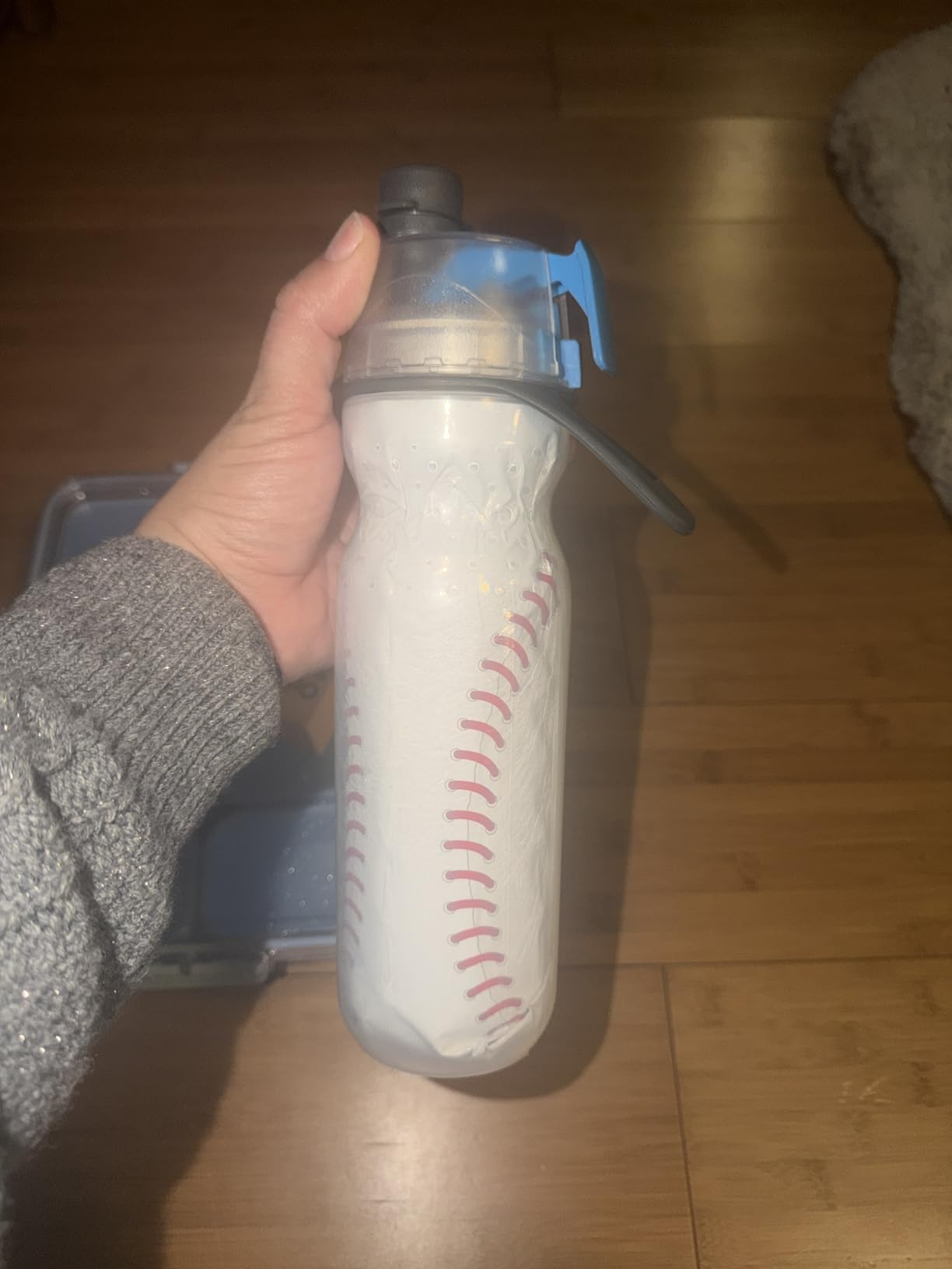 O2COOL Mist N Sip 20 oz Misting Reusable Sports Water Bottle Football customer photo 1