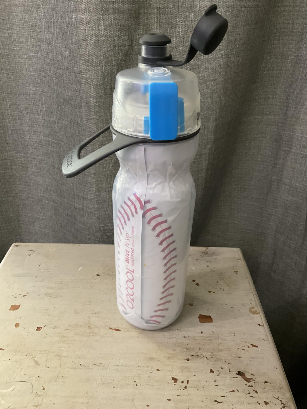 O2COOL Mist N Sip 20 oz Misting Reusable Sports Water Bottle Football customer photo 2