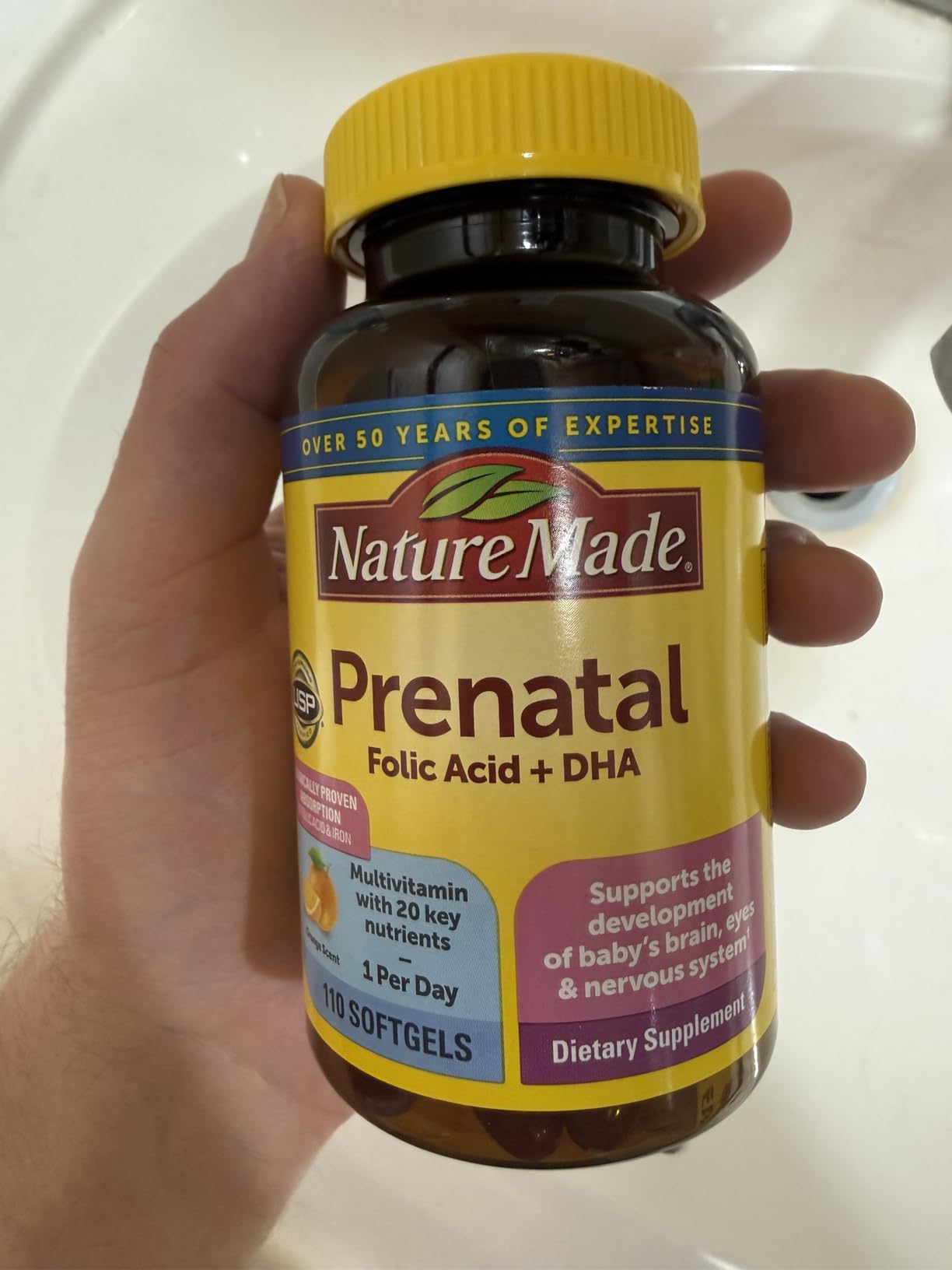 Nature Made Prenatal Vitamins for Women with Folic Acid + DHA, 110 Softgels customer photo 1