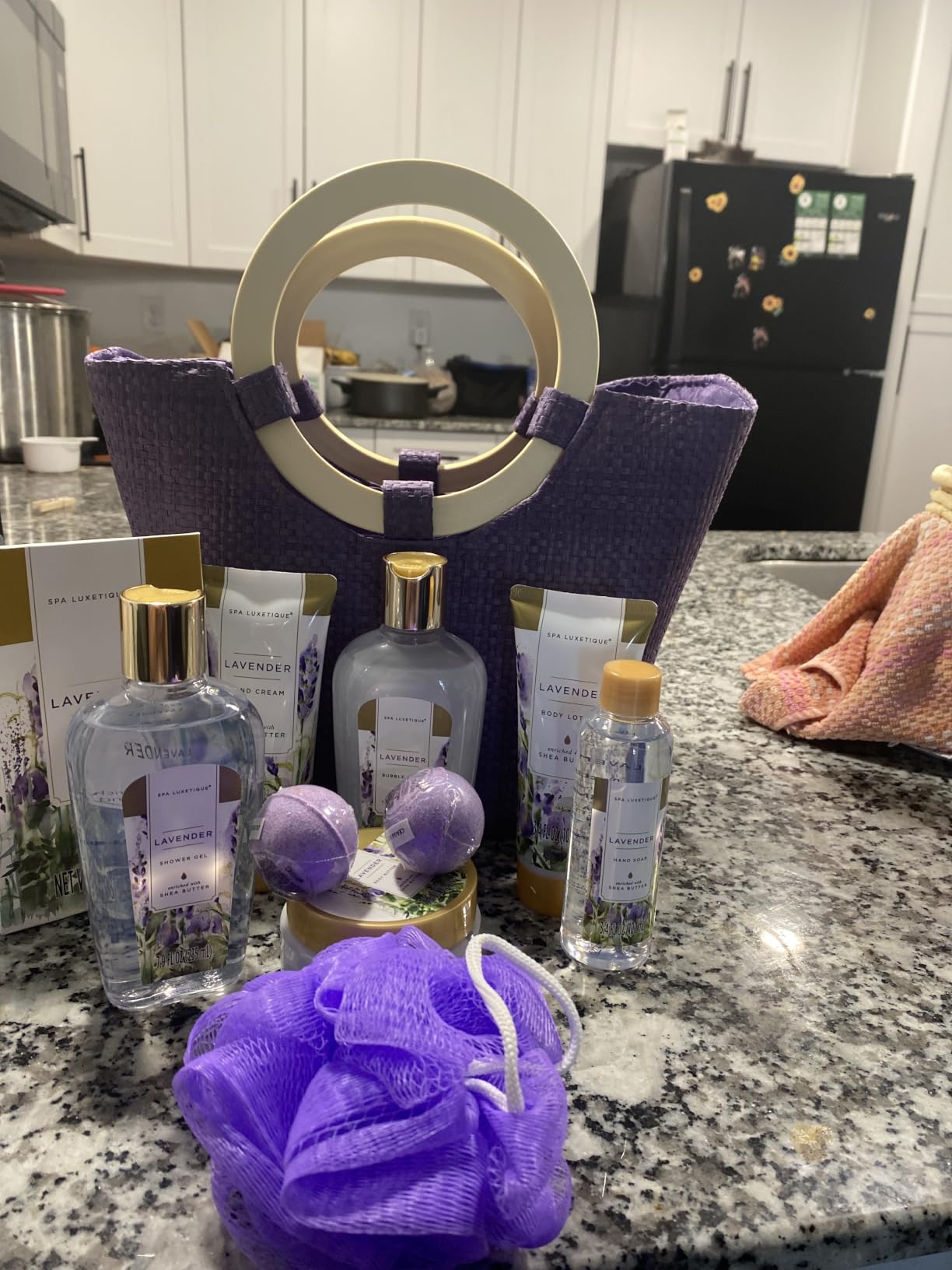 Spa Luxetique Lavender 10pc Gift Baskets Birthday Gifts for Women | Gift Sets for Women, Bath Sets, Spa Gift Basket for Women, Gifts for Her, Self Care Gift, Bridal Shower Gifts, Tote Bag customer photo 1