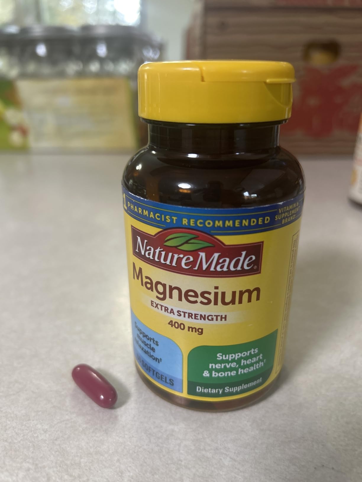 Nature Made Magnesium Oxide Extra Strength 400 mg, 110 Softgels customer photo 1