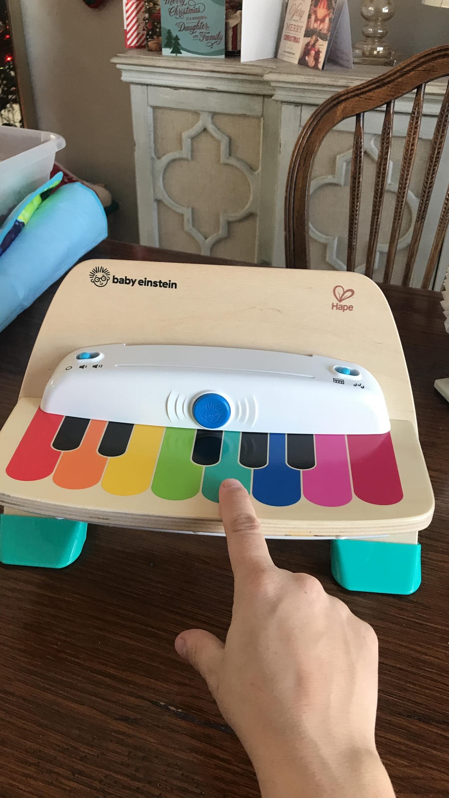 Baby Einstein and Hape Magic Touch Piano Wooden Musical Toddler Toy, Age 6 Months and Up customer photo 1