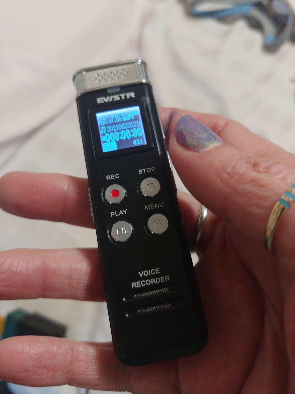 64GB Digital Voice Recorder with Playback: Voice Activated Recorders for Lectures Meetings Interviews - EVISTR Dictaphone Recording Device Tape Recorder Portable Mini, Audio Recorder with USB, MP3 customer photo 2