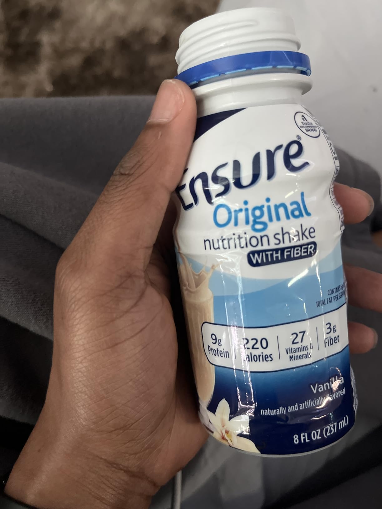 Ensure Original Vanilla Nutrition Shake With Fiber, 24 Pack customer photo 1