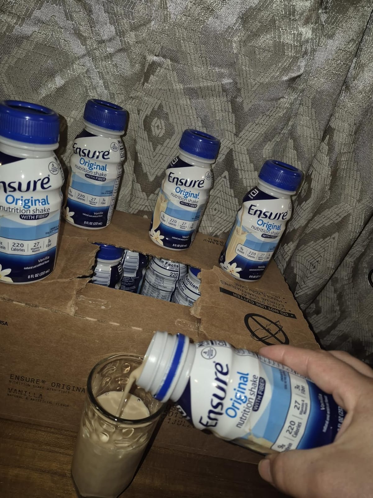 Ensure Original Vanilla Nutrition Shake With Fiber, 24 Pack customer photo 2