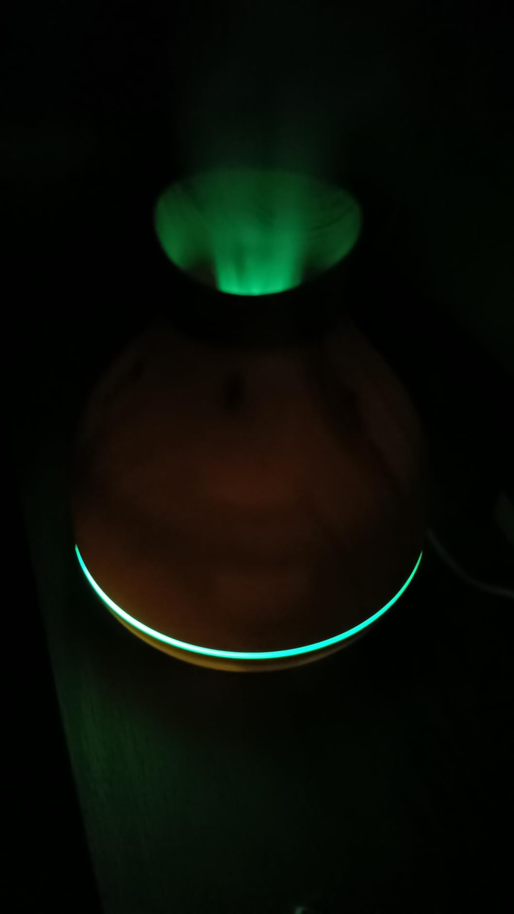 Aromatherapy Essential Oil Diffuser 550ml 12 Hours Wood Grain Aroma Diffuser with Timer Cool Mist Humidifier for Large Room, Home, Baby Bedroom, Waterless Auto Shut-off,7 Colors Lights Changing customer photo 2