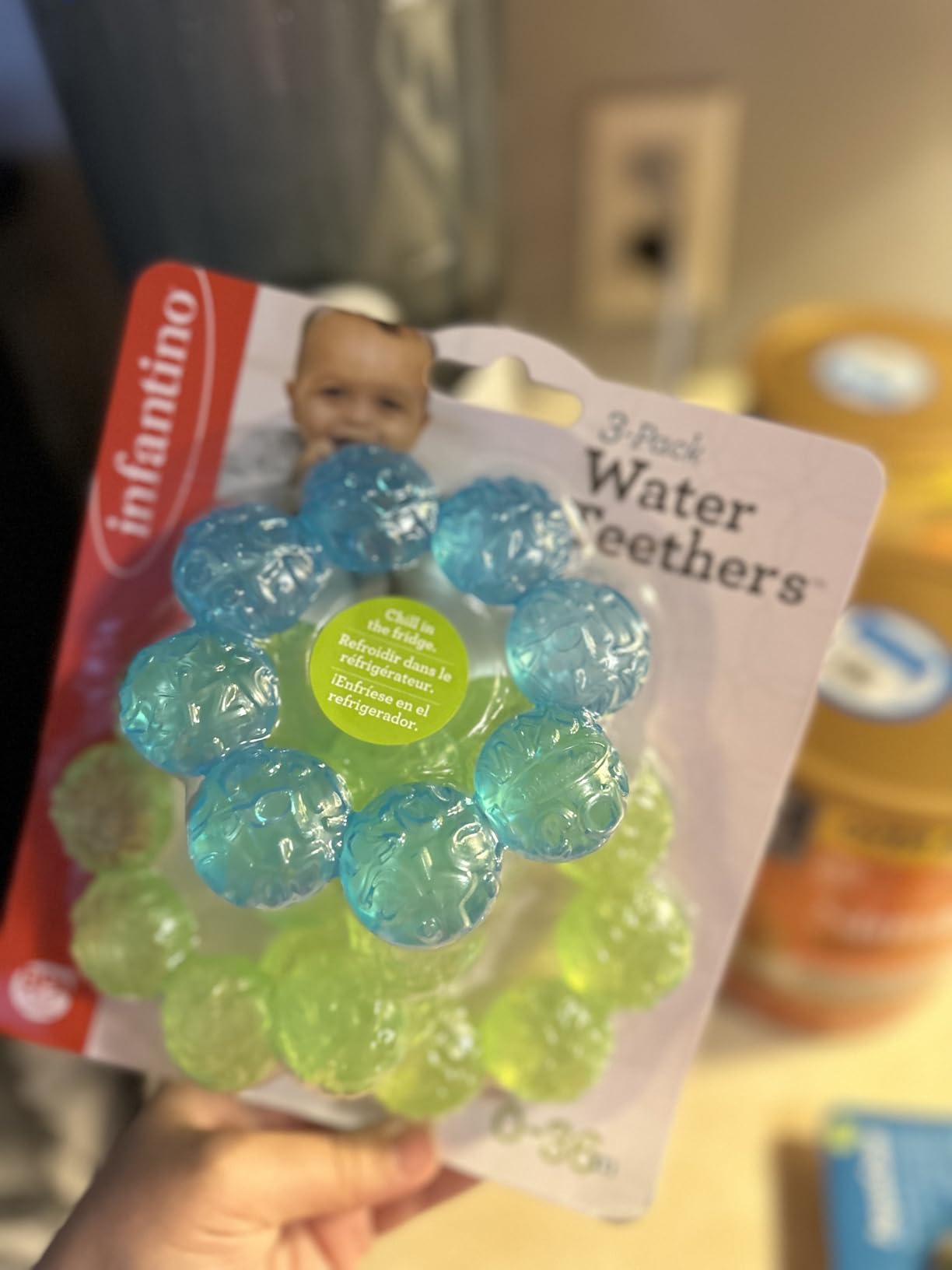 Infantino Water Teethers, Cooling & Massaging Relief, Lime/Blue, 3-Pack customer photo 2